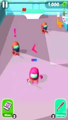 Red Imposter Among Us Race Game 3D - screenshot 2