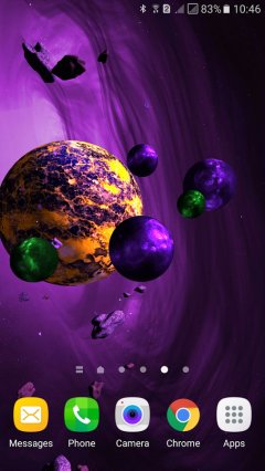 Asteroids 3D live wallpaper - screenshot 4