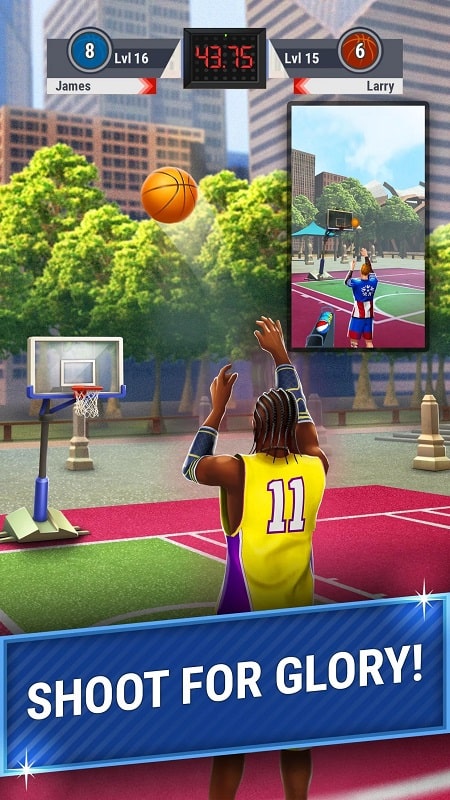 Shooting Hoops - 3 Point Basketball Games - screenshot 4