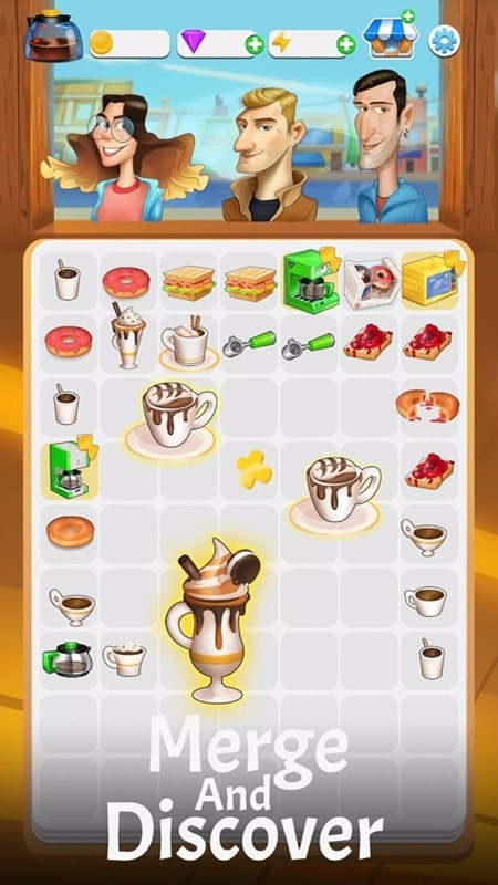 Merge Barista APK - screenshot 1