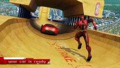 Super Speed Hero Mega Ramp Racing Stunts - screenshot 3
