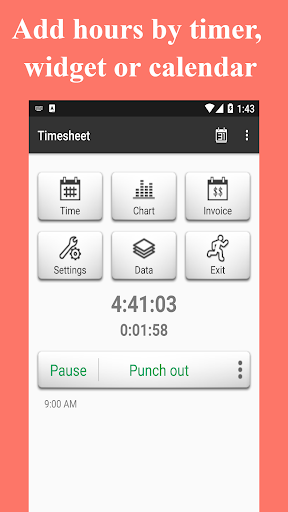 Timesheet - screenshot 1