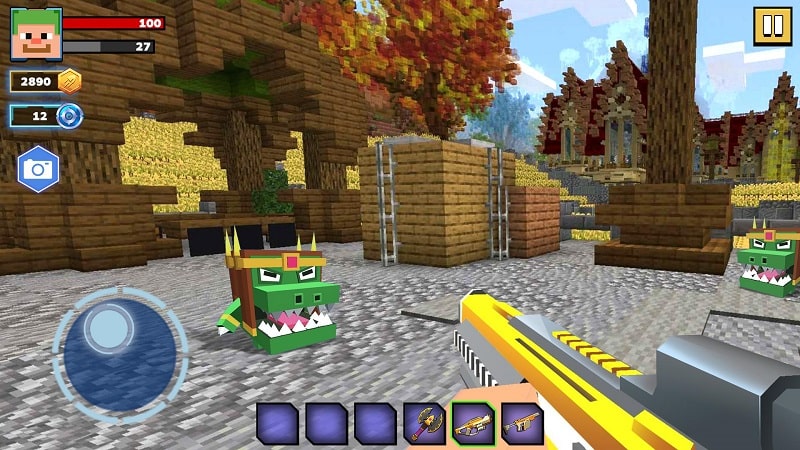 Fire Craft 3D Pixel World APK - screenshot 1