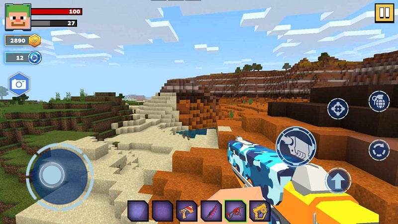 Fire Craft 3D Pixel World APK - screenshot 2