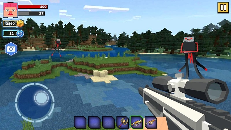 Fire Craft 3D Pixel World APK - screenshot 5