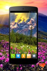 Mountain Flowers Pro Live Wallpaper - screenshot 1