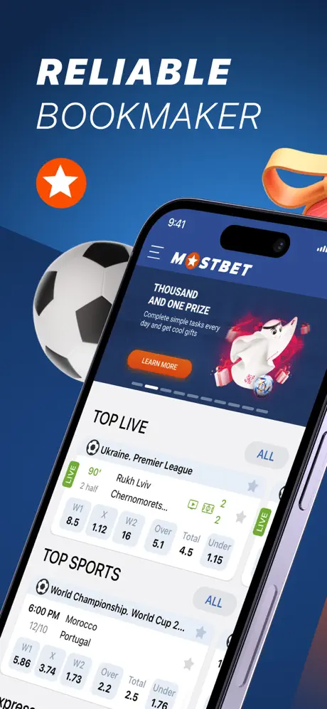MostBet - screenshot 1