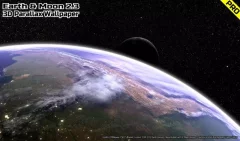 Earth & Moon in HD Gyro 3D PRO - screenshot 1