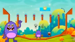 Alarmy & Monsters: physics puzzle game - screenshot 1