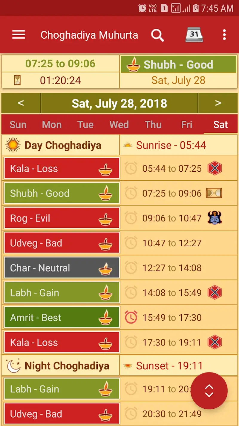 Hindu Calendar - Drik Panchang - screenshot 3