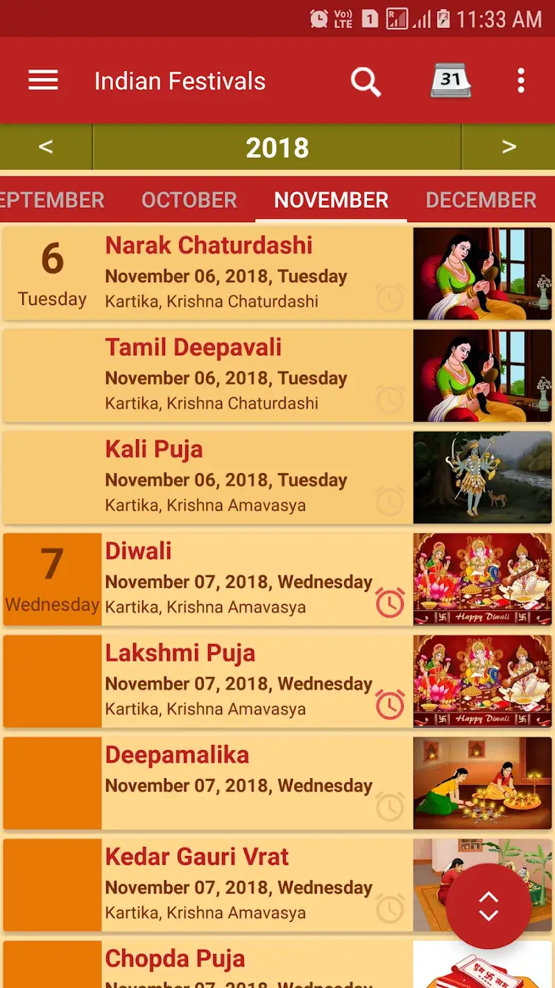 Hindu Calendar - Drik Panchang - screenshot 4