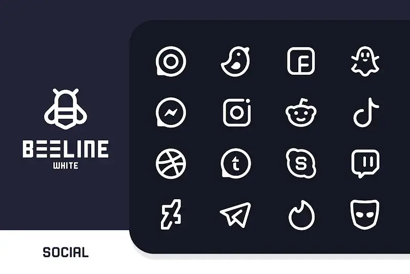 BeeLine White Iconpack v5.1 APK (Full Version) - screenshot 3