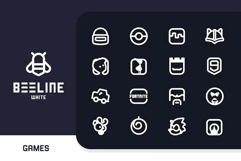 BeeLine White Iconpack v5.1 APK (Full Version) - screenshot 4