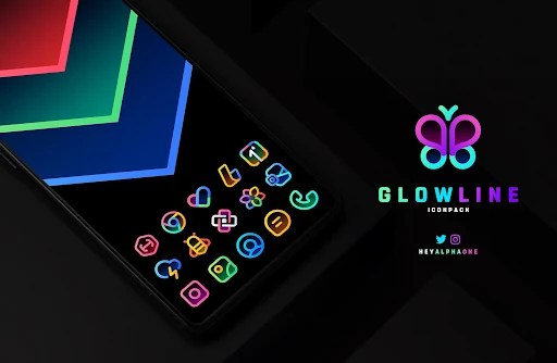 GlowLine Icon Pack - screenshot 1