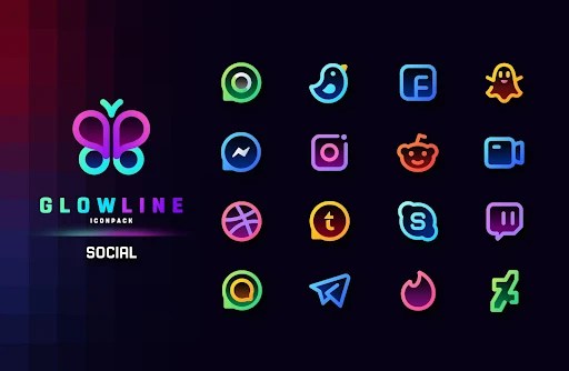GlowLine Icon Pack - screenshot 3