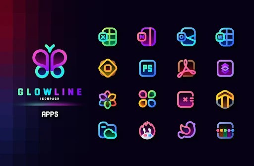 GlowLine Icon Pack - screenshot 6