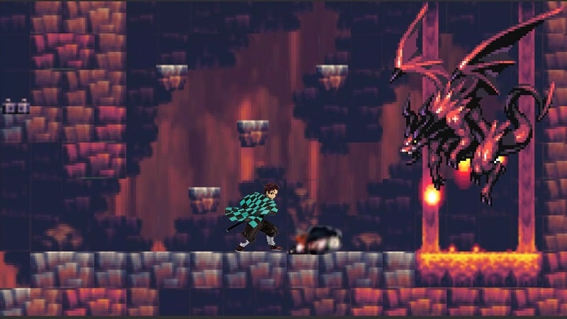 Tanjiro Game Pixel Adventure APK - screenshot 1