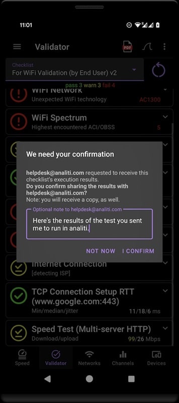 Speed Test WiFi Analyzer APK - screenshot 1