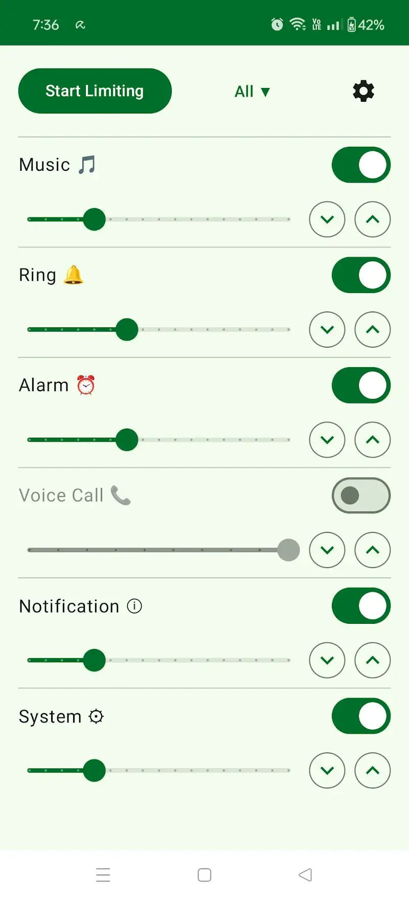 Volume Limiter - screenshot 1