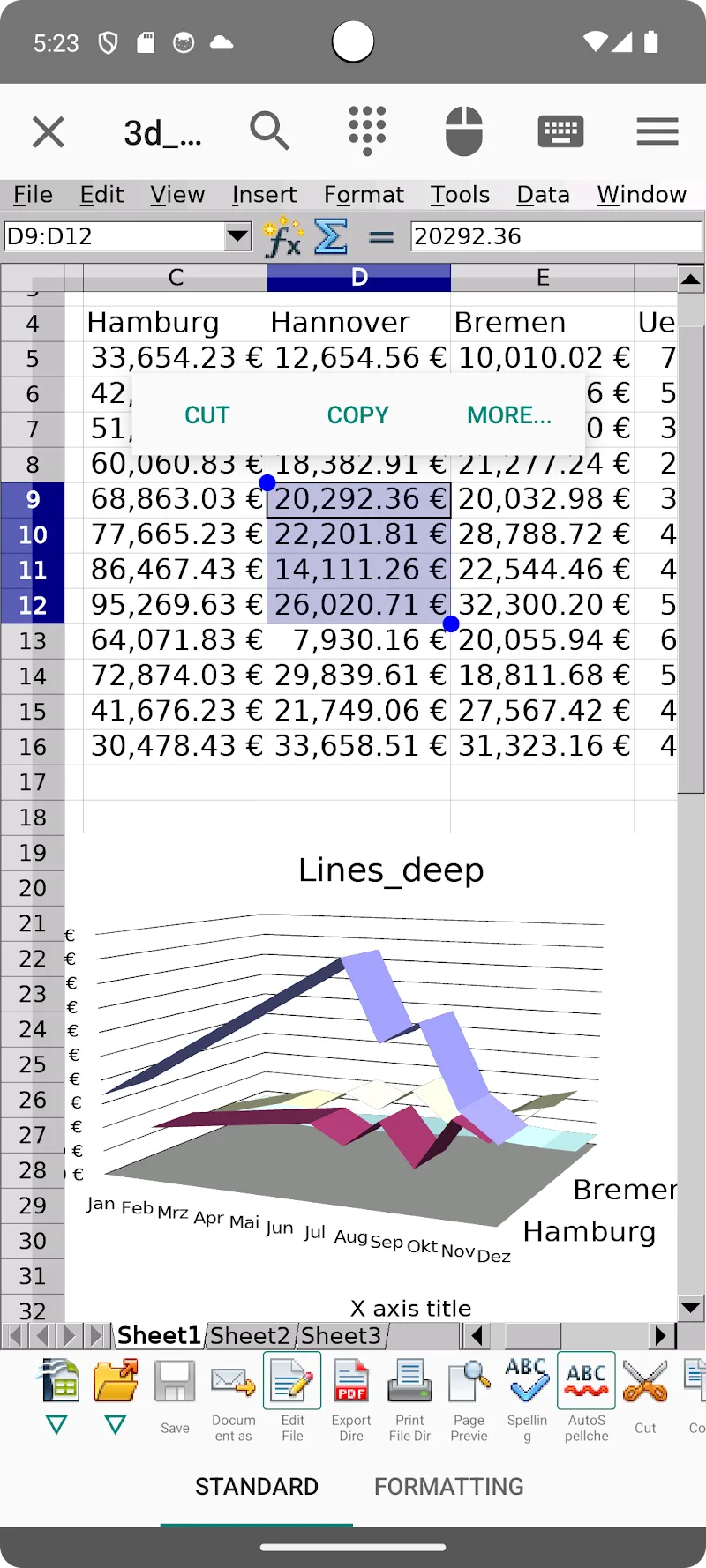 AndrOpen Office - screenshot 2