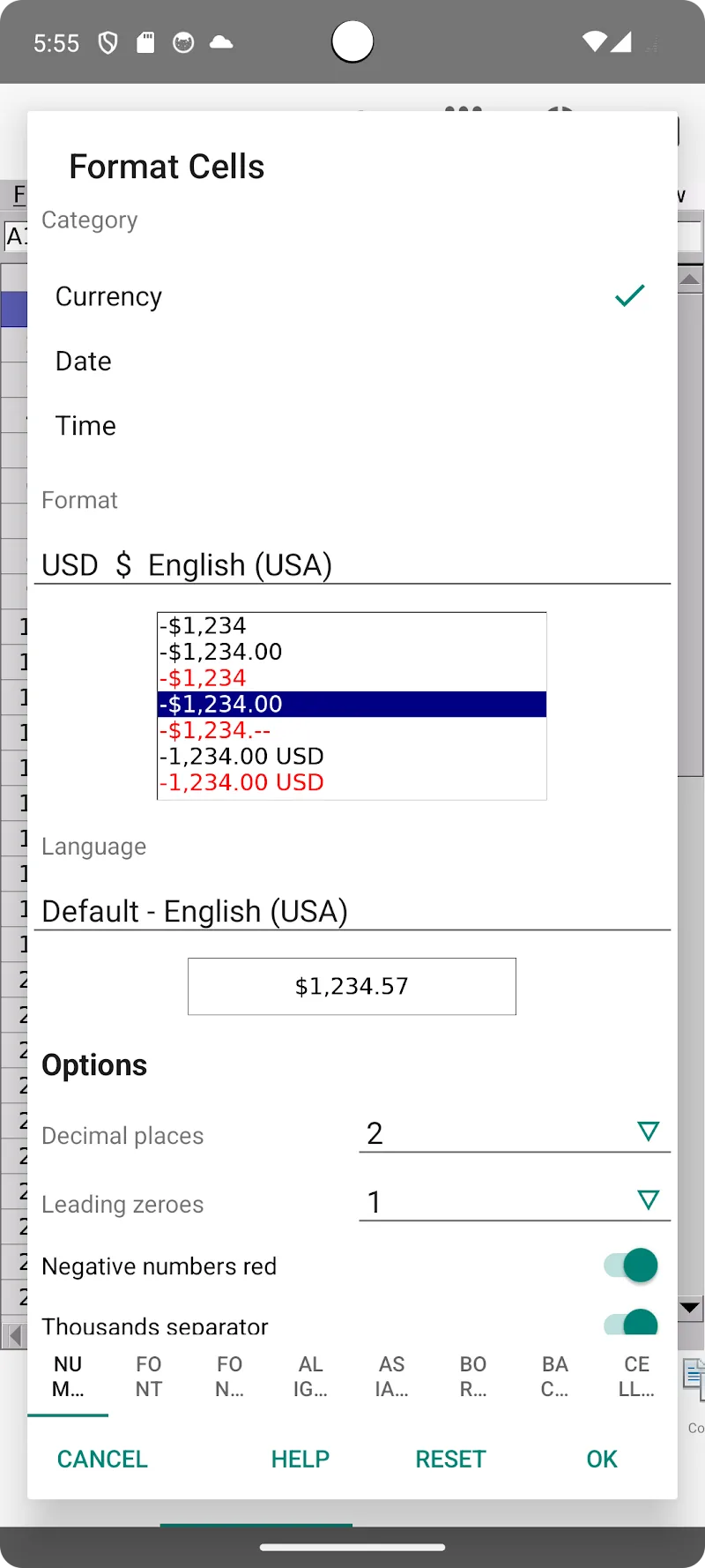 AndrOpen Office - screenshot 5