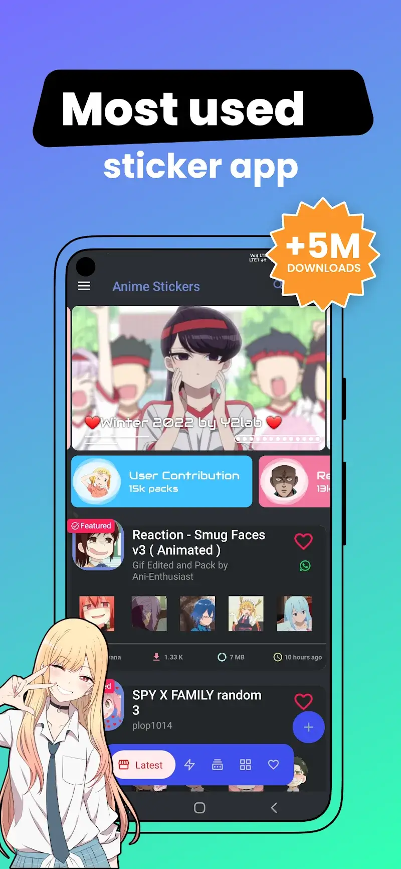 Anime Stickers - screenshot 2