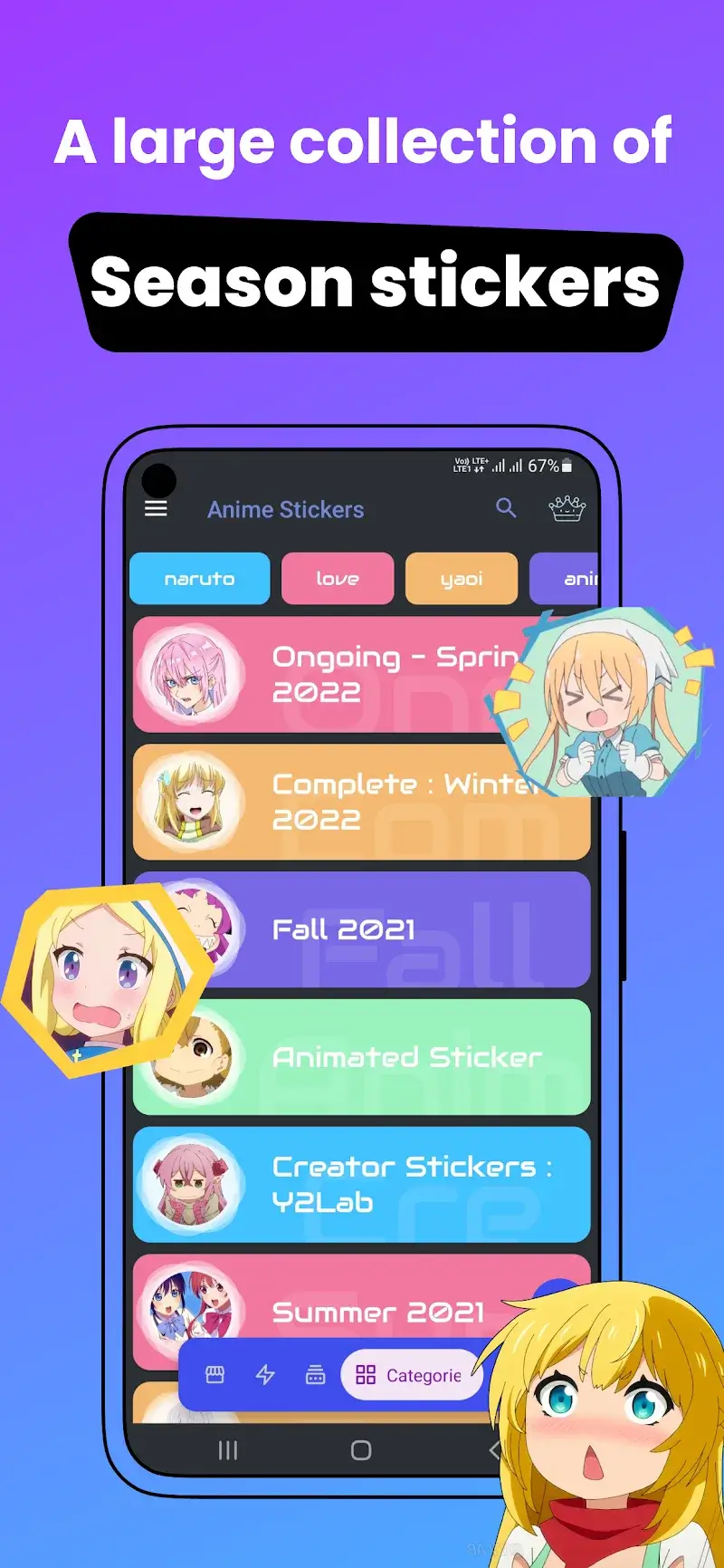 Anime Stickers - screenshot 3