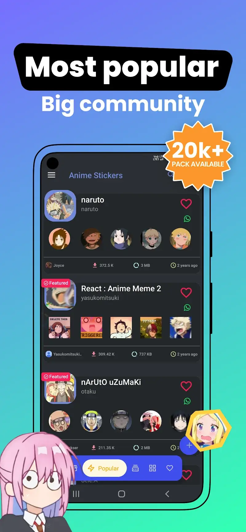 Anime Stickers - screenshot 4