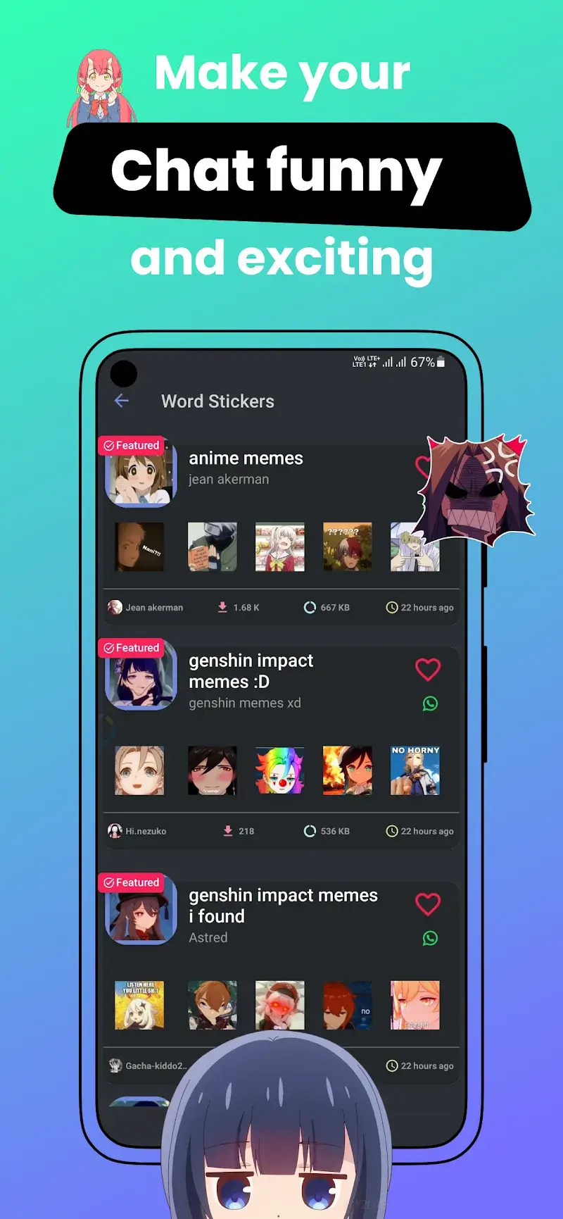 Anime Stickers - screenshot 5