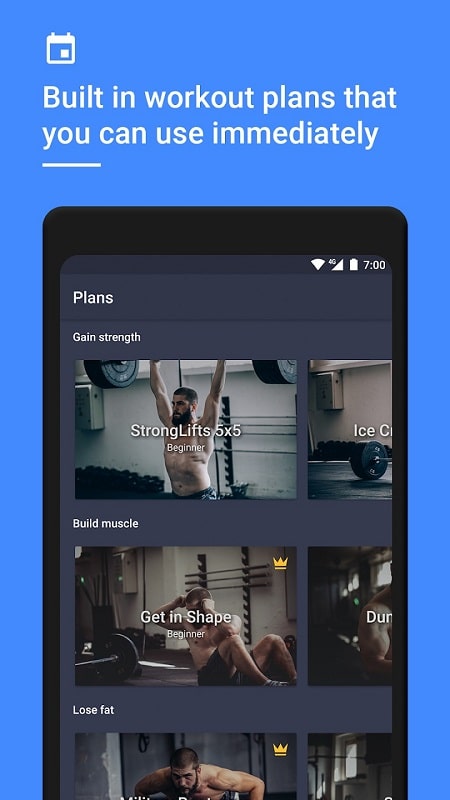 Gym Workout Planner &amp; Tracker APK - screenshot 3