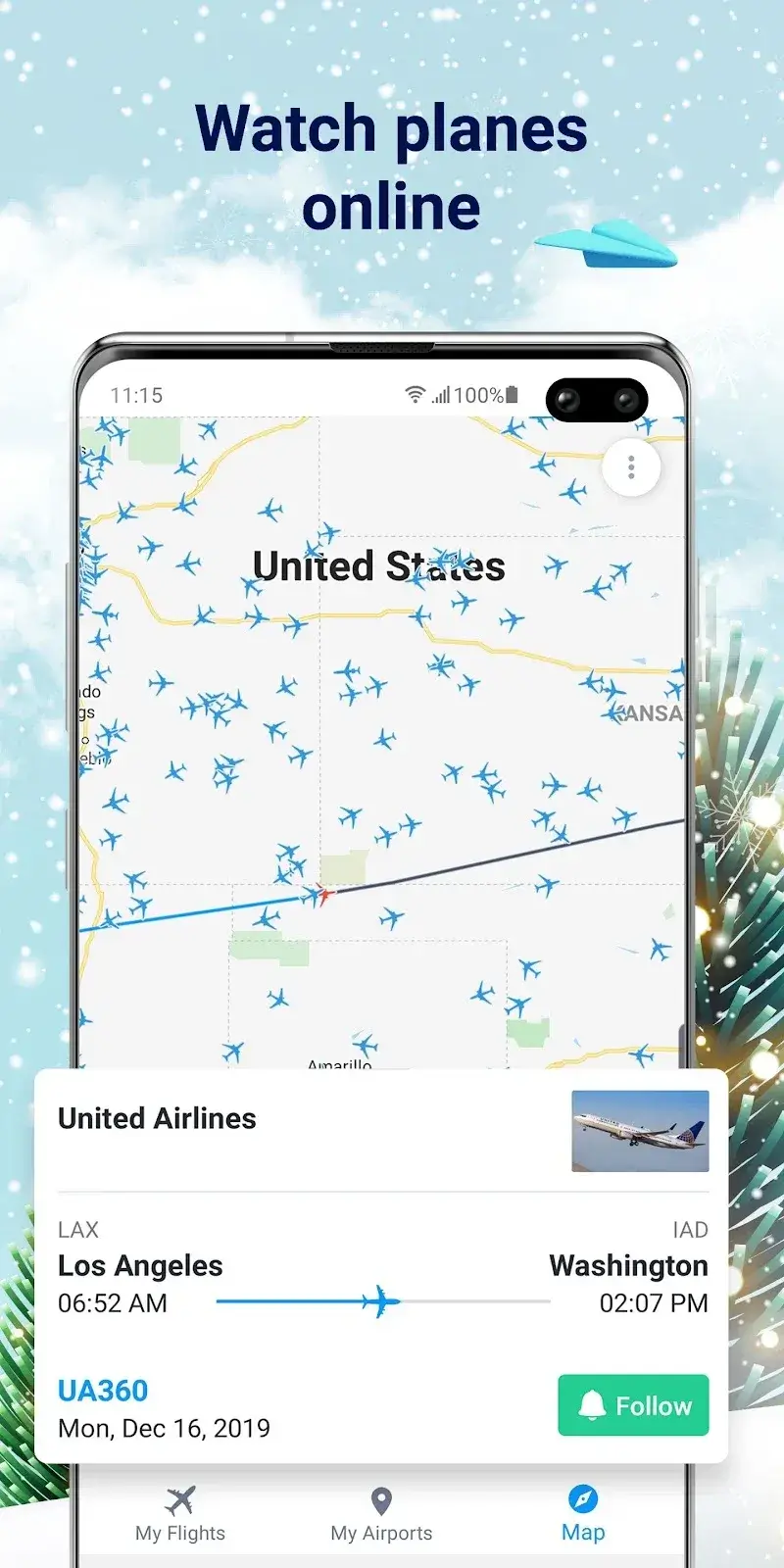 Planes Live - Flight Tracker - screenshot 1
