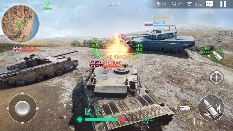 Tank Warfare PvP Blitz Game APK - screenshot 2