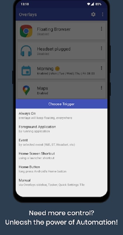 Overlays – Floating Launcher APK - screenshot 4