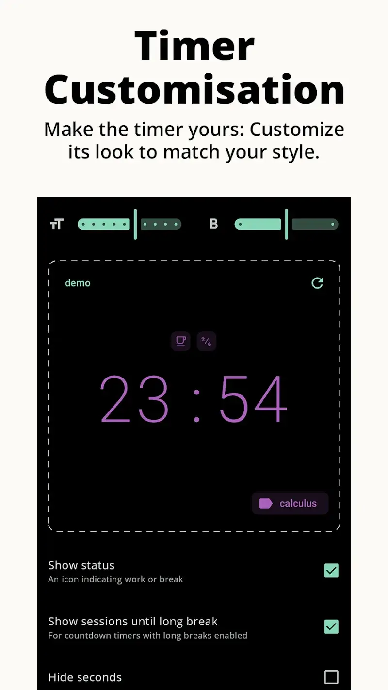 Minimalist Pomodoro Timer - screenshot 6