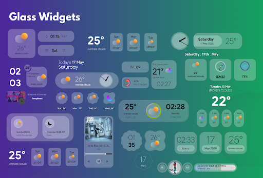 Glass Widgets - screenshot 1