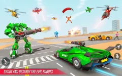 Army Bus Robot Car Game – Transforming robot games - screenshot 1