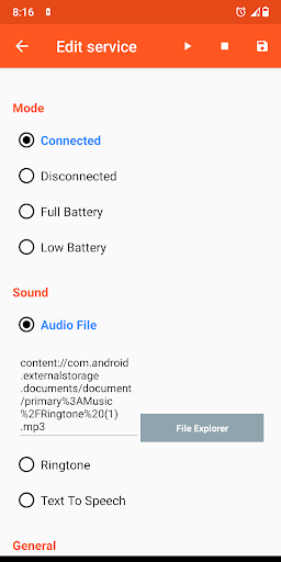 Battery Sound Notification APK 2.18 - screenshot 2