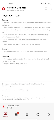 Oxygen Updater - screenshot 2