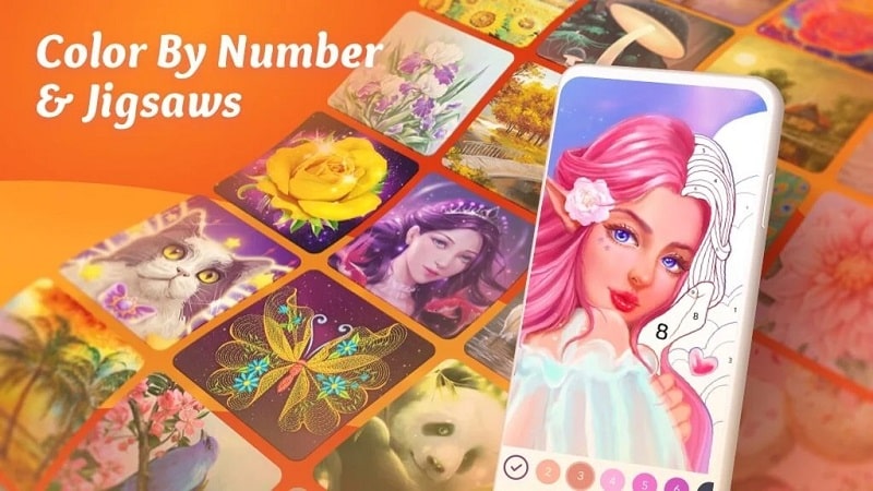 Color by Number Coloring Games APK MOD APK icon