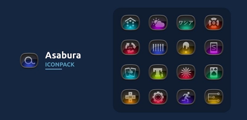Asabura icon pack APK - app icon