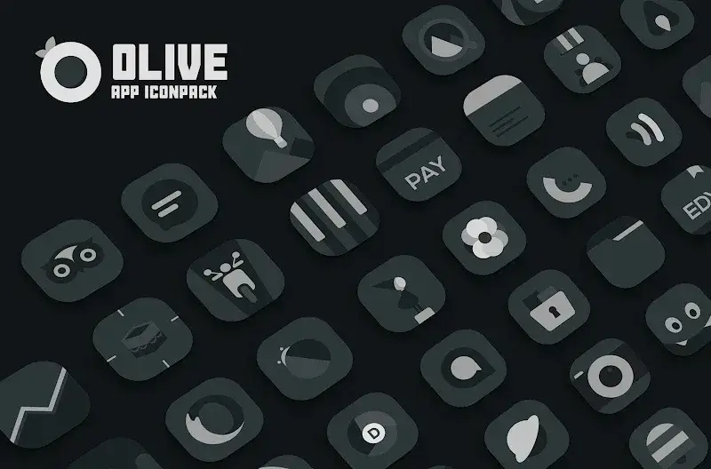 Olive Icon pack - screenshot 1