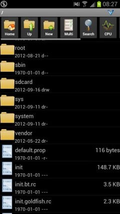 AndroZip Root File Manager - screenshot 1