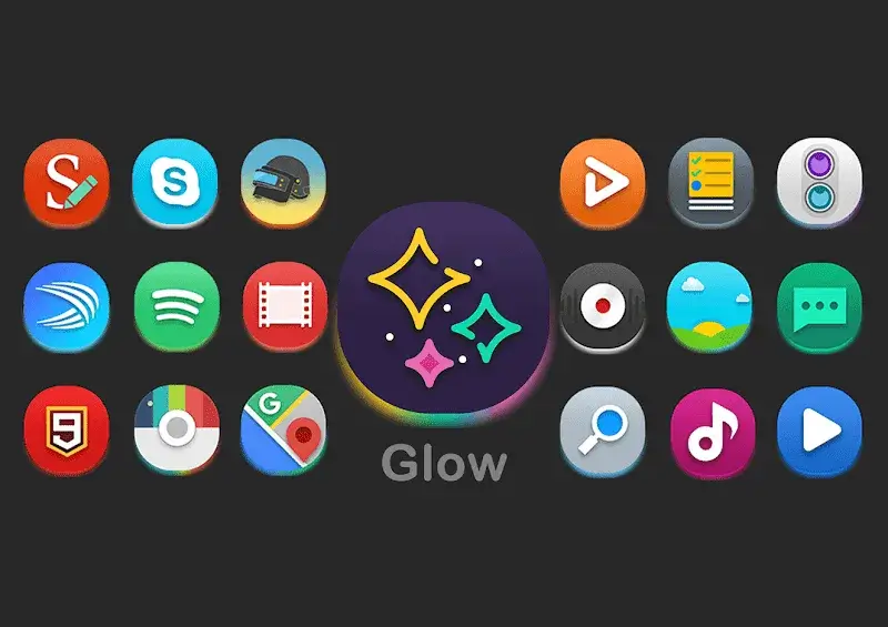Glow - Icon Pack - screenshot 1