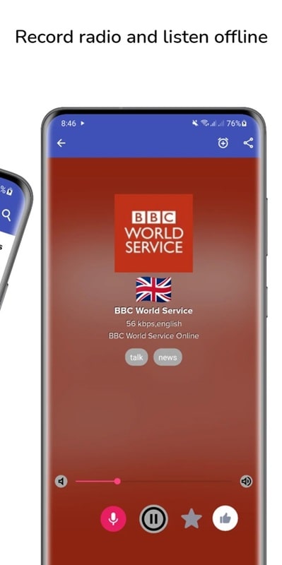 RadioG Online radio & recorder APK - screenshot 1