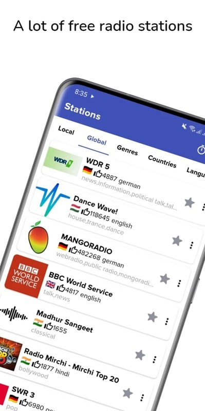 RadioG Online radio & recorder APK - screenshot 2