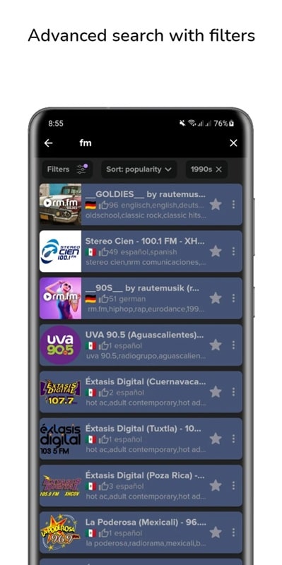 RadioG Online radio & recorder APK - screenshot 3