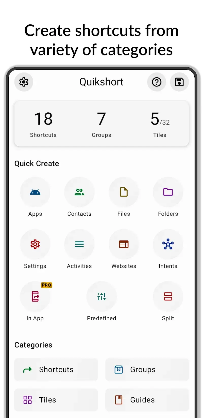 Quikshort Shortcut Creator - screenshot 1