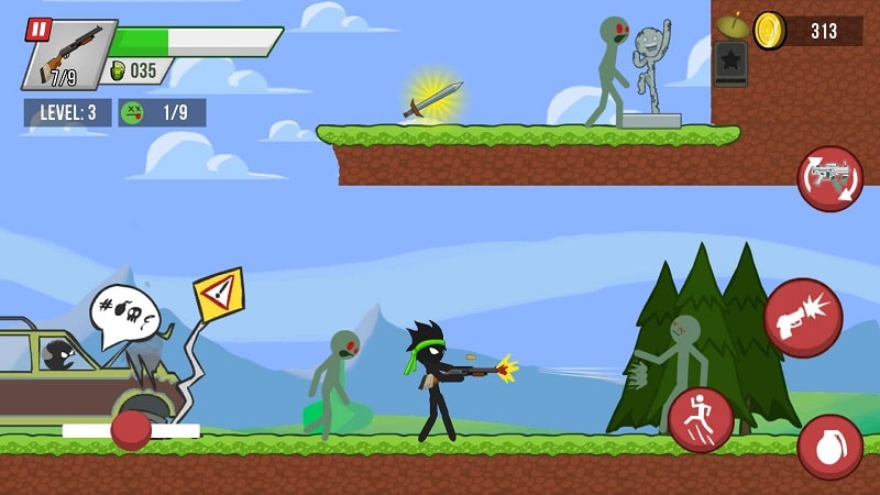 Stickman vs Zombies APK - screenshot 1