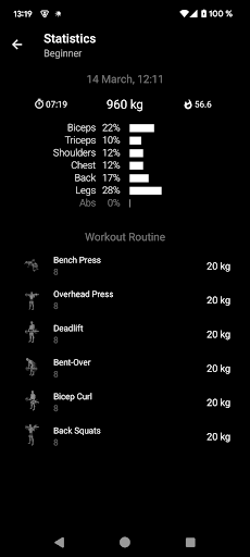 Barbell Workout at Home & Gym - screenshot 4