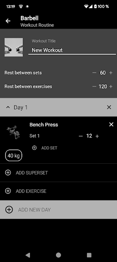 Barbell Workout at Home & Gym - screenshot 5